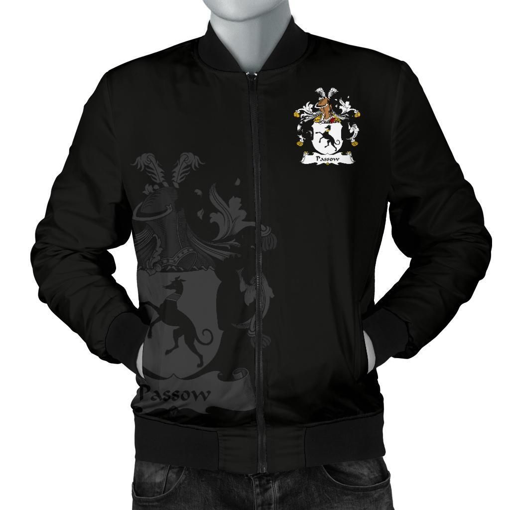 Passow Germany Men's Bomber Jacket - German Family Crest A7 Bomber Jacket Passow Germany Men's Bomber Jacket - German Family Crest A7 Bomber Jacket