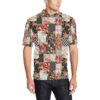 Patchwork Flower Pattern Print Design 03 Men Polo Shirt