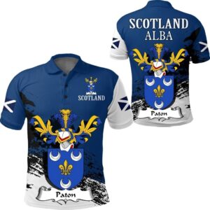 Paton Scottish Family Crest Scotland Special Polo Shirt - Golf Shirt A7