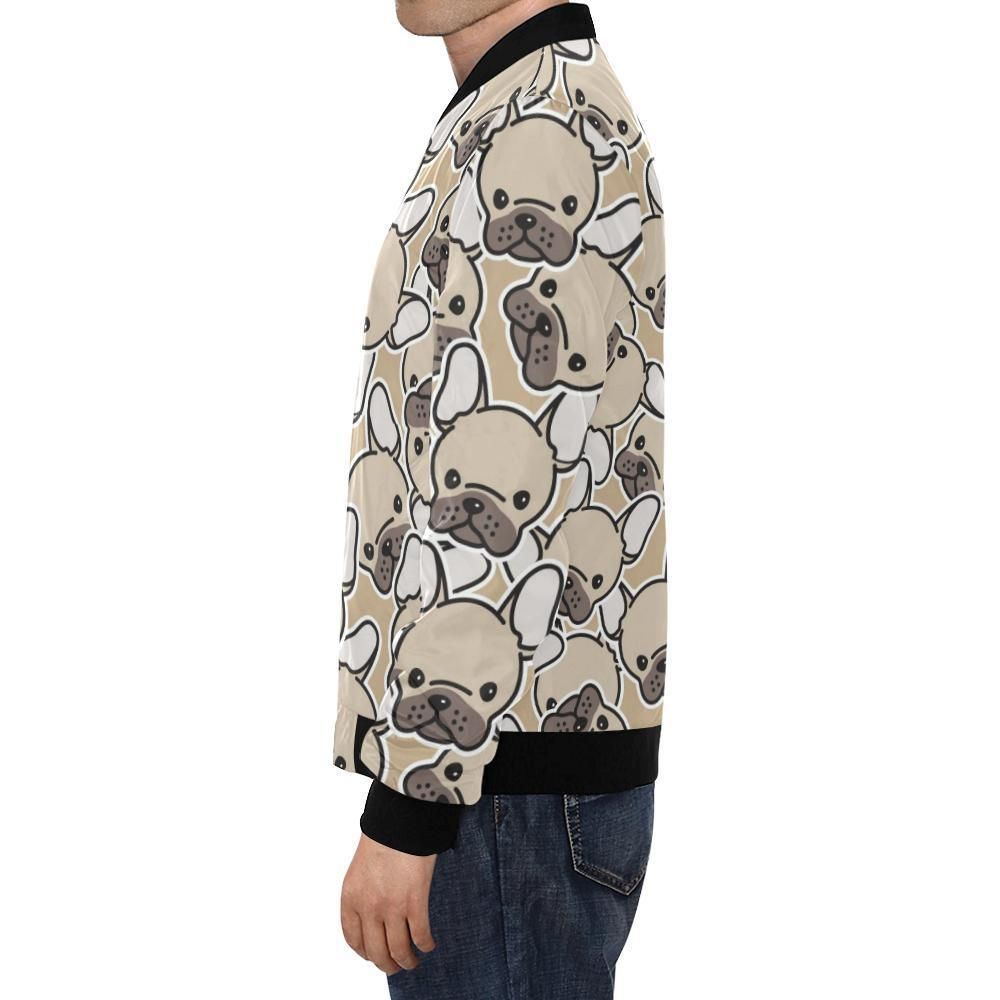 Pattern-Print-Bulldog-Mens-Bomber-Jacket-1