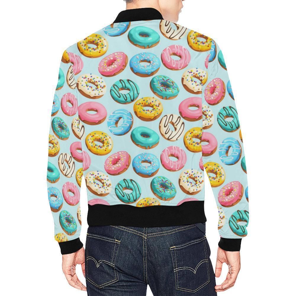 Pattern-Print-Colorful-Donut-Mens-Bomber-Jacket-2