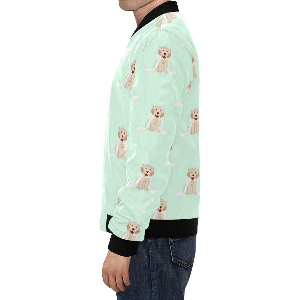 Pattern-Print-Golden-Retriever-Mens-Bomber-Jacket-1