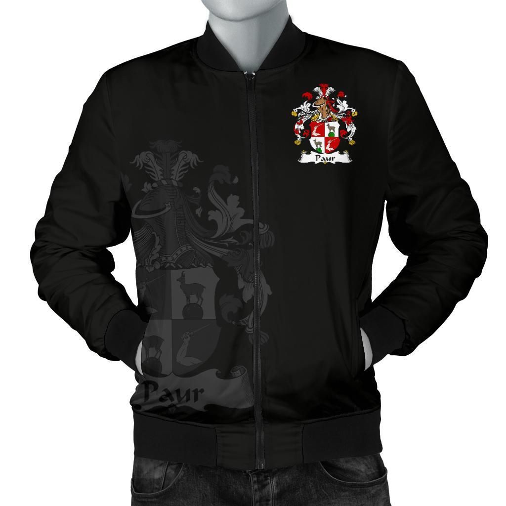 Paur Germany Men's Bomber Jacket - German Family Crest A7 Bomber Jacket Paur Germany Men's Bomber Jacket - German Family Crest A7 Bomber Jacket
