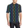 Paw Rainbow Pattern Print Design A01 Men Polo Shirt
