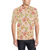 Peach Pattern Print Design A01 Men Polo Shirt