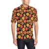 Peach Pattern Print Design A02 Men Polo Shirt