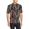 Peacock Pattern Print Design A01 Men Polo Shirt