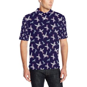 Pegasus Pattern Print Design 02 Men Polo Shirt