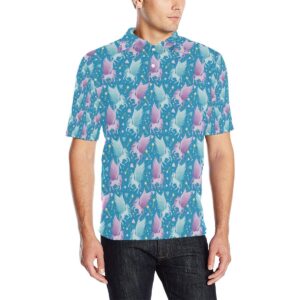 Pegasus Pattern Print Design 04 Men Polo Shirt