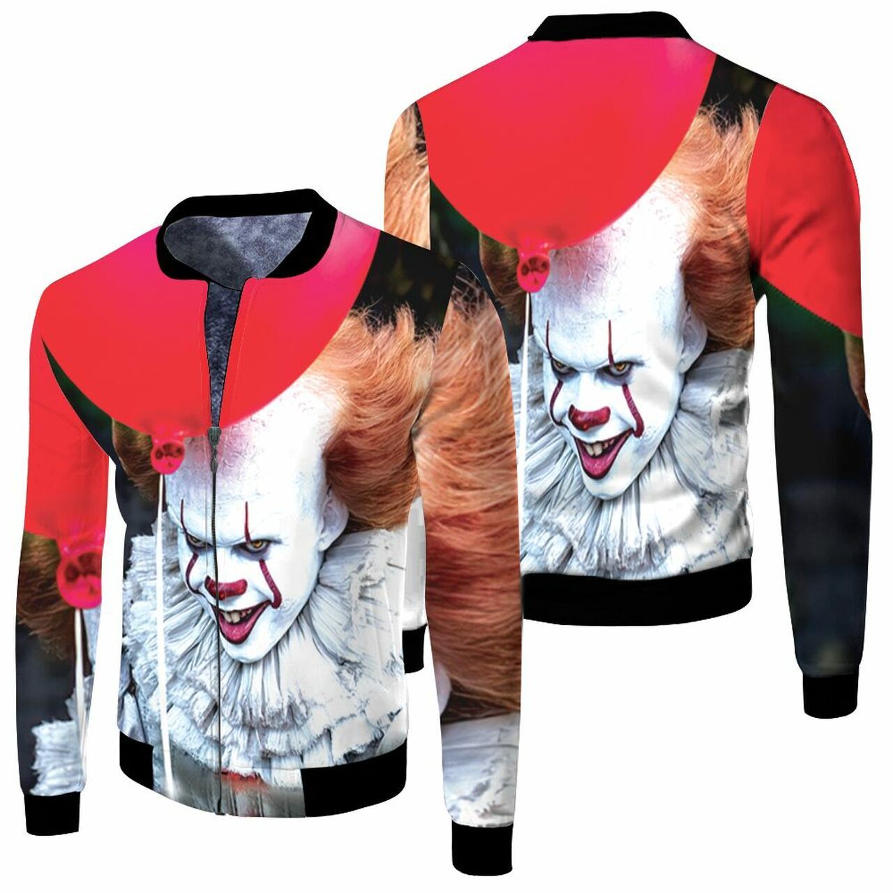 Pennywise It Smiling Dancing Cloud Halloween Horror Movie 3D T Shirt Hoodie Sweater Jersey Bomber Jacket Model 4695 Bomber Jacket Pennywise It Smiling Dancing Cloud Halloween Horror Movie 3D T Shirt Hoodie Sweater Jersey Bomber Jacket Model 4695 Bomber Jacket