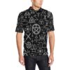 Pentagram Pattern Print Design A02 Men Polo Shirt