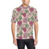Peony Pattern Print Design A01 Men Polo Shirt
