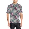 Peony Pattern Print Design Pe01 Men Polo Shirt