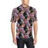 Peony Pattern Print Design Pe012 Men Polo Shirt