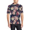 Peony Pattern Print Design Pe03 Men Polo Shirt