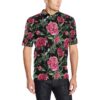 Peony Pattern Print Design Pe04 Men Polo Shirt
