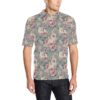 Peony Pattern Print Design Pe05 Men Polo Shirt