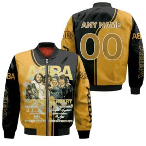Personalized #00 ABBA 48th Anniversary 1972 2020 Thank you For The Memorise Swedish Pop Music Band gift for ABBA fans Bomber Jacket