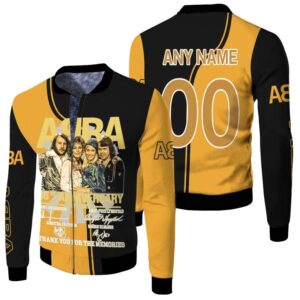 Personalized #00 ABBA 48th Anniversary 1972 2020 Thank you For The Memorise Swedish Pop Music Band gift for ABBA fans Bomber Jacket