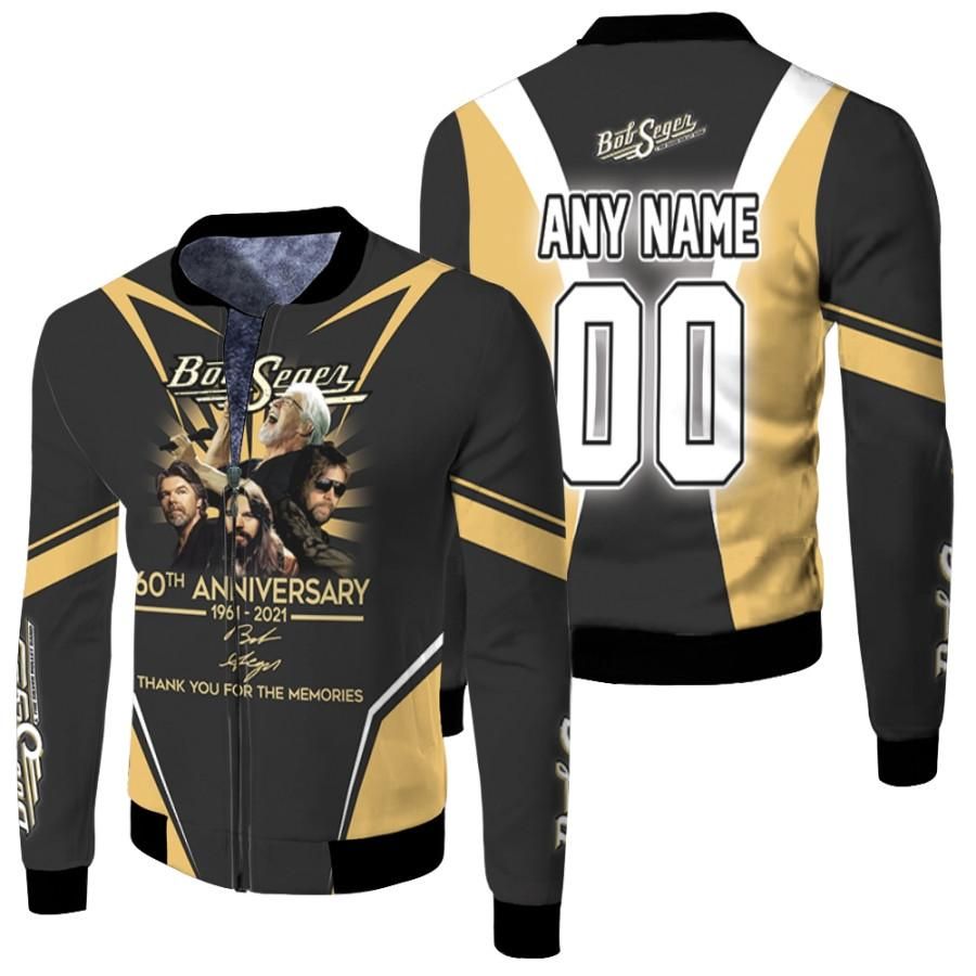 Personalized #00 Bob Seger 60th Anniversary 1961 2021 Thank You For The Memories Signed gift for Bob Seger fans Bomber Jacket Personalized #00 Bob Seger 60th Anniversary 1961 2021 Thank You For The Memories Signed gift for Bob Seger fans Bomber Jacket