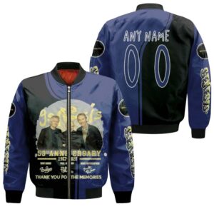 Personalized #00 Genesis 53th Anniversary 1967 2020 Signed Thank You For The Memories Famous Rock band gift for Genesis fans Bomber Jacket