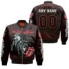 Personalized #00 Mick Jagger Lead Vocalist Of The Rolling Stones Rockn Roll Singer gift for Mick Jagger fans Rolling Stones fans Bomber Jacket