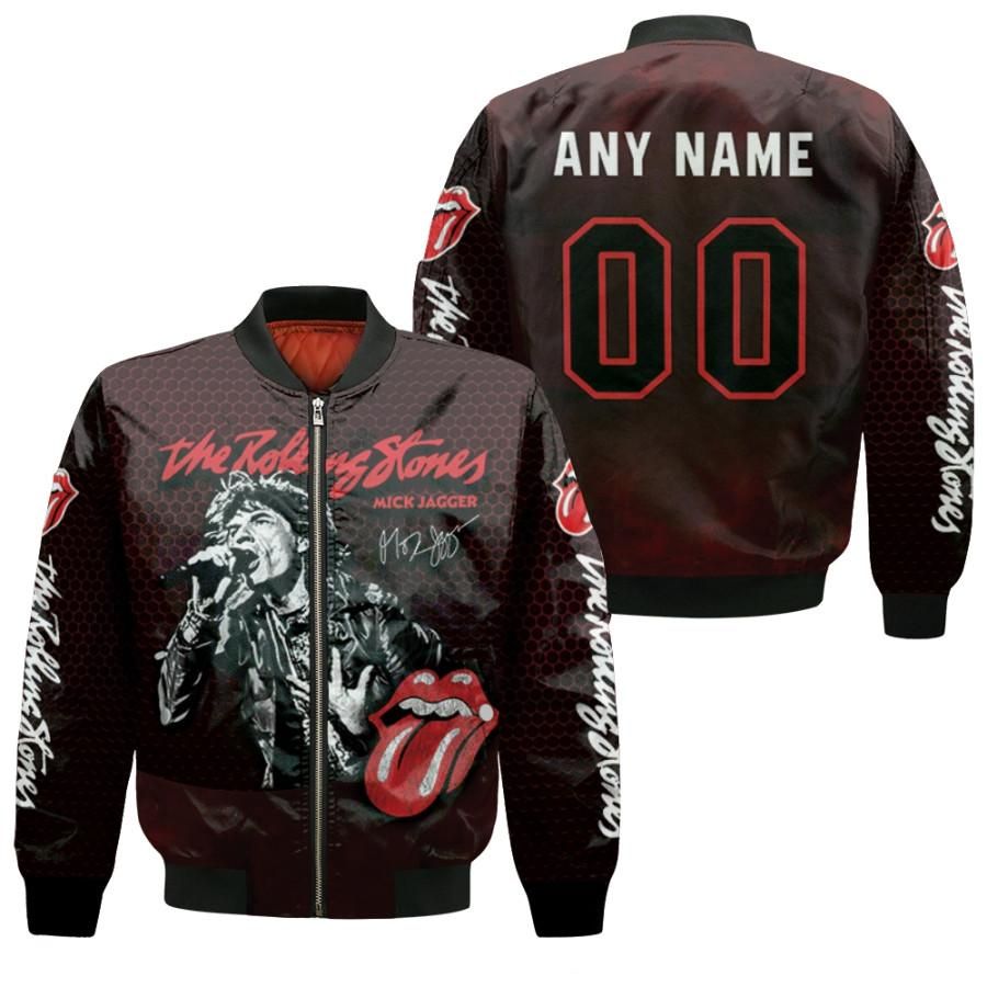 Personalized #00 Mick Jagger Lead Vocalist Of The Rolling Stones Rockn Roll Singer gift for Mick Jagger fans Rolling Stones fans Bomber Jacket Personalized #00 Mick Jagger Lead Vocalist Of The Rolling Stones Rockn Roll Singer gift for Mick Jagger fans Rolling Stones fans Bomber Jacket