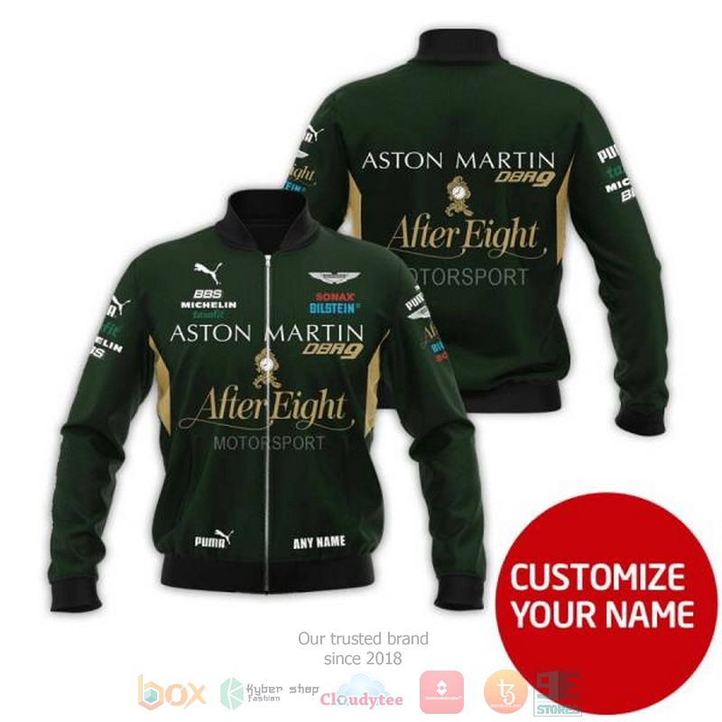 Personalized Aftereight Motorsport Aston Martin Custom Bomber Jacket Personalized Aftereight Motorsport Aston Martin Custom Bomber Jacket