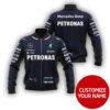 Personalized Amg Petronas Motorsport Blue Custom Bomber Jacket