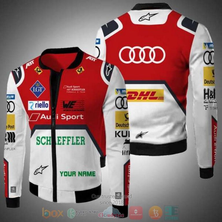 Personalized-Audi-Sport-Schaeffler-Dhl-Custom-Bomber-Jacket-1
