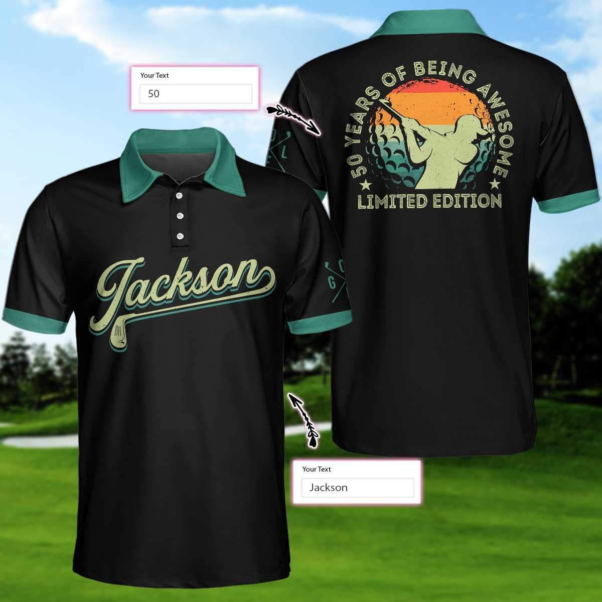 Personalized Being Awesome Custom Name Golf Team Polo Shirt #V Personalized Being Awesome Custom Name Golf Team Polo Shirt #V