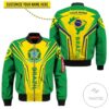 Personalized Brazil Map 3D Bomber Jacket