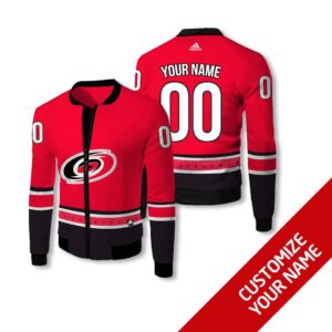 Personalized Carolina Hurricanes Nhl Custom Bomber Jacket