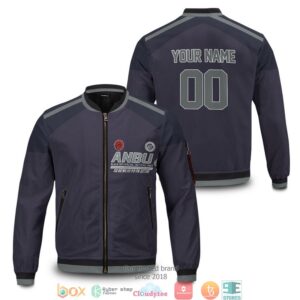 Personalized Dark Unit Bomber Jacket 2