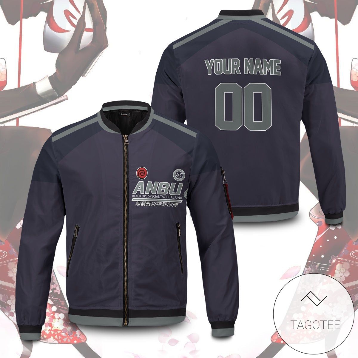 Personalized Dark Unit Bomber Jacket Personalized Dark Unit Bomber Jacket
