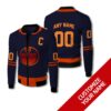 Personalized Edmonton Oilers Nhl Blue Custom Bomber Jacket