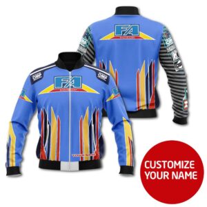 Personalized Fa Racing Karts Custom Bomber Jacket