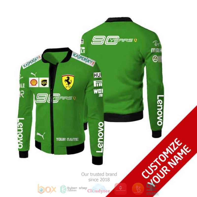 Personalized Ferrari 90 Years Lenovo Custom Bomber Jacket Personalized Ferrari 90 Years Lenovo Custom Bomber Jacket