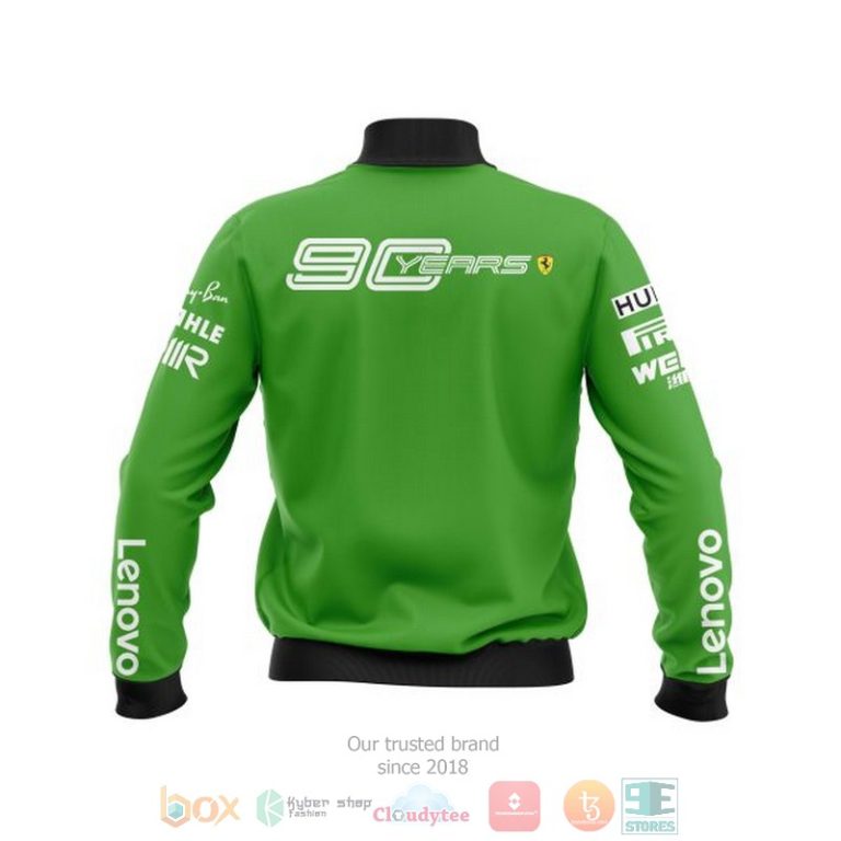Personalized-Ferrari-90-Years-Ups-Green-Custom-Bomber-Jacket-1