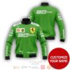 Personalized Ferrari 90 Years Ups Green Custom Bomber Jacket