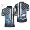 Personalized Fishing Pursuit Of Happiness American Angler Custom Name Polo Shirt #V