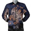 Personalized - Hawaii Polynesian Aloha Po Turtle Hibiscus Tropical Bomber Jacket - - AH - J6R Bomber Jacket