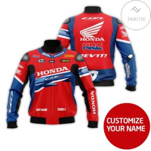 Personalized Honda Motorcycle Racing Team 3D Bomber Jacket