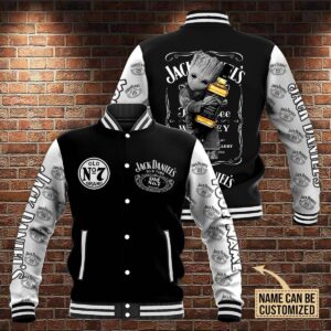 Personalized Jack Daniels No7 Groot 3D Bomber Jacket