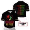Personalized Juneteenth No Justice No Peace Polo Shirt #Kv