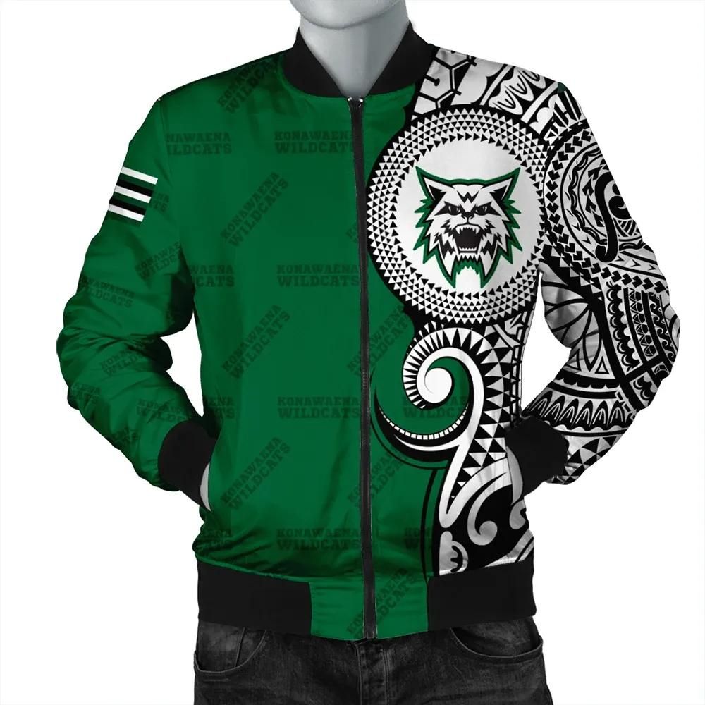 Personalized Konawaena High Tribal Kakau Bomber Jacket AH J0 Bomber Jacket Personalized Konawaena High Tribal Kakau Bomber Jacket AH J0 Bomber Jacket