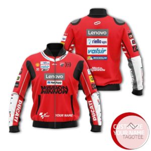 Personalized Lenovo Racing Branded Unisex Racing 3D Bomber Jacket