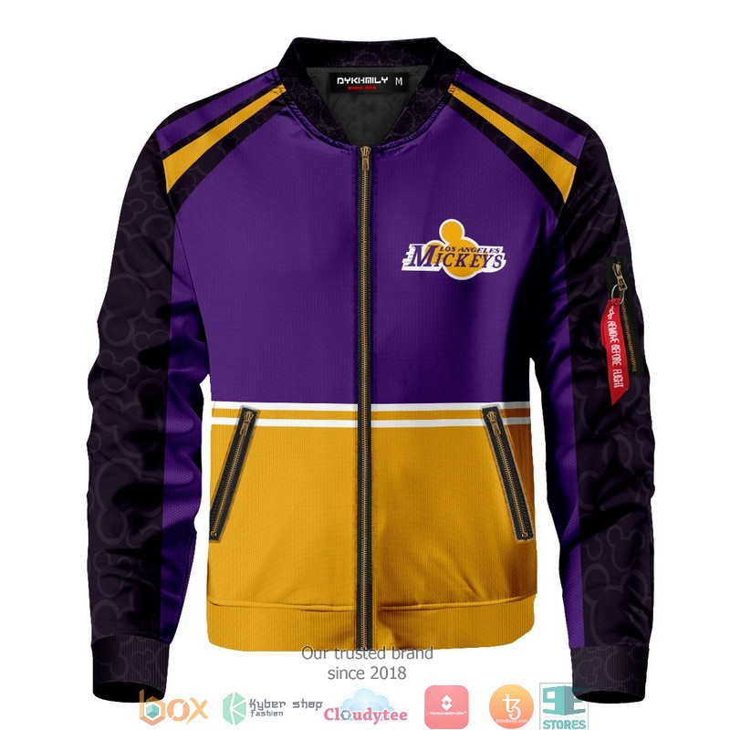 Personalized Los Angeles Mickeys Bomber Jacket Personalized Los Angeles Mickeys Bomber Jacket