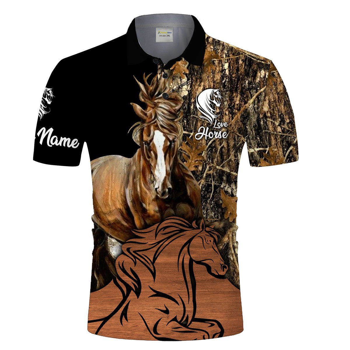 Personalized Love Riding Horse 3D All Over Printed Polo Shirt Personalized Love Riding Horse 3D All Over Printed Polo Shirt