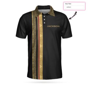 Personalized Luxury Baroque Pattern Golf 3D All Over Printed Polo Shirt